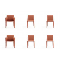 Manhattan Comfort 4-DC3432-CY Paris Clay Dining Chairs (Set of 6)